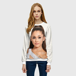 Свитшот женский Ariana Grande Ариана Гранде, цвет: 3D-белый — фото 2