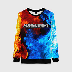 Свитшот женский MINECRAFT, цвет: 3D-черный