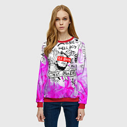 Свитшот женский LIL PEEP, цвет: 3D-красный — фото 2