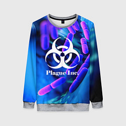 Свитшот женский PLAGUE INC, цвет: 3D-меланж
