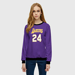 Свитшот женский Los Angeles Lakers Kobe Brya, цвет: 3D-черный — фото 2