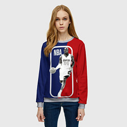 Свитшот женский NBA Kobe Bryant, цвет: 3D-меланж — фото 2