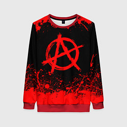 Свитшот женский АНАРХИЯ, цвет: 3D-красный