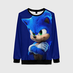 Свитшот женский SONIC, цвет: 3D-черный