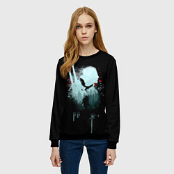 Свитшот женский ВЕДЬМАК, цвет: 3D-черный — фото 2