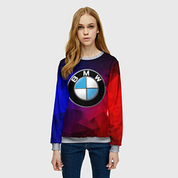 Свитшот женский BMW NEON, цвет: 3D-меланж — фото 2