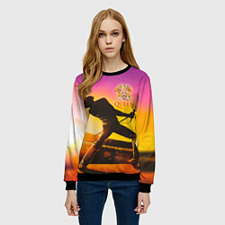 Свитшот женский Queen, цвет: 3D-черный — фото 2