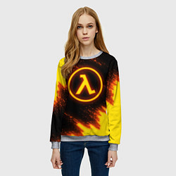 Свитшот женский HALF-LIFE, цвет: 3D-меланж — фото 2