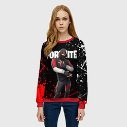 Свитшот женский FORTNITE IKONIK, цвет: 3D-красный — фото 2