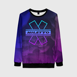 Свитшот женский NILETTO, цвет: 3D-черный