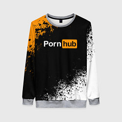 Свитшот женский PORNHUB, цвет: 3D-меланж