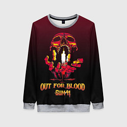 Свитшот женский Out for blood, цвет: 3D-меланж