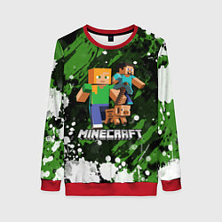 Свитшот женский Minecraft Майнкрафт, цвет: 3D-красный