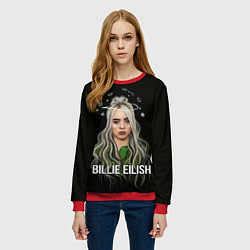 Свитшот женский BILLIE EILISH, цвет: 3D-красный — фото 2