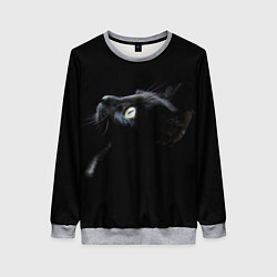 Свитшот женский Кот, цвет: 3D-меланж