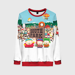 Свитшот женский Южный Парк, цвет: 3D-красный