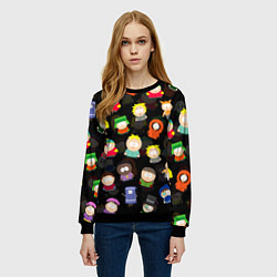 Свитшот женский ЮЖНЫЙ ПАРК, цвет: 3D-черный — фото 2