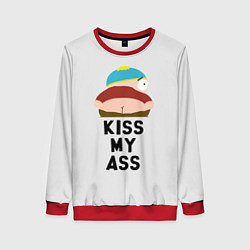 Свитшот женский Kiss My Ass, цвет: 3D-красный