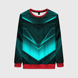 Женский свитшот NEON GEOMETRY STRIPES