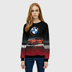 Свитшот женский BMW, цвет: 3D-черный — фото 2