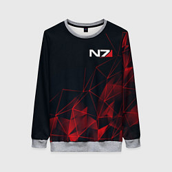 Свитшот женский MASS EFFECT N7, цвет: 3D-меланж