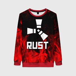 Свитшот женский RUST, цвет: 3D-красный