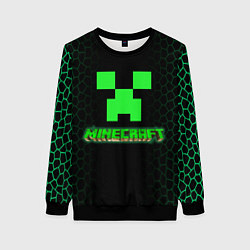 Свитшот женский Minecraft, цвет: 3D-черный
