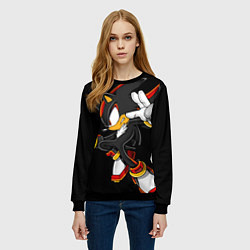 Свитшот женский SHADOW, цвет: 3D-черный — фото 2