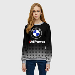 Свитшот женский BMW, цвет: 3D-меланж — фото 2