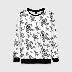 Свитшот женский FREE HUGS, цвет: 3D-черный