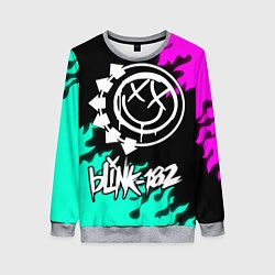 Свитшот женский Blink-182 5, цвет: 3D-меланж