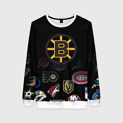 Свитшот женский NHL Boston Bruins Z, цвет: 3D-белый