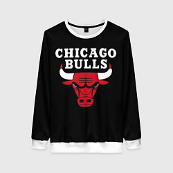 Свитшот женский CHICAGO BULLS, цвет: 3D-белый