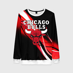 Свитшот женский CHICAGO BULLS, цвет: 3D-белый