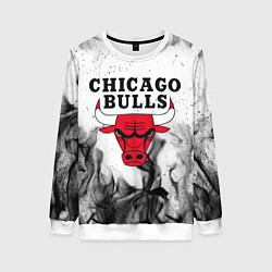 Свитшот женский CHICAGO BULLS, цвет: 3D-белый