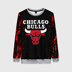 Свитшот женский CHICAGO BULLS, цвет: 3D-меланж