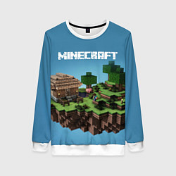 Свитшот женский Minecraft, цвет: 3D-белый