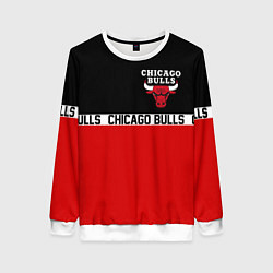 Свитшот женский CHICAGO BULLS, цвет: 3D-белый