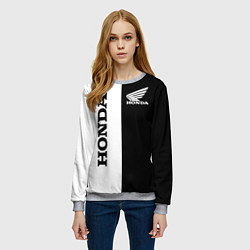 Свитшот женский HONDA, цвет: 3D-меланж — фото 2