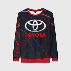 Свитшот женский TOYOTA, цвет: 3D-красный