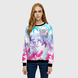 Свитшот женский GTA VICE CITY, цвет: 3D-черный — фото 2