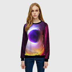 Свитшот женский ЧЁРНАЯ ДЫРА, цвет: 3D-черный — фото 2