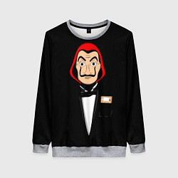 Свитшот женский Бумажный Дом, цвет: 3D-меланж