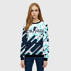 Свитшот женский CS GO КС ГО, цвет: 3D-черный — фото 2