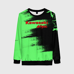 Свитшот женский Kawasaki, цвет: 3D-черный