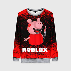Свитшот женский Roblox Piggy, цвет: 3D-меланж