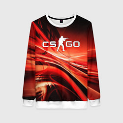 Свитшот женский CS GO КС ГО, цвет: 3D-белый