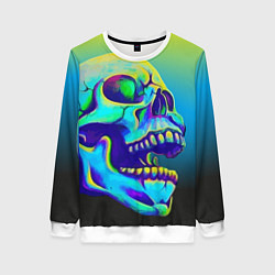 Женский свитшот Neon skull