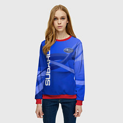 Свитшот женский SUBARU, цвет: 3D-красный — фото 2