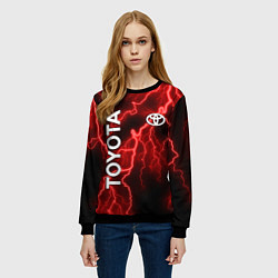 Свитшот женский TOYOTA, цвет: 3D-черный — фото 2